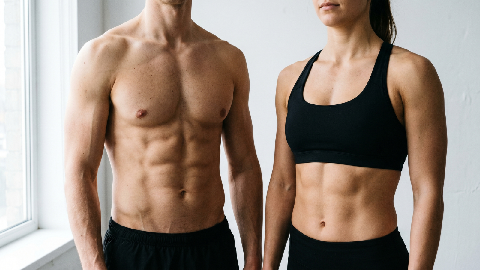 athletic couple with muscles how to build muscle without getting fat guide