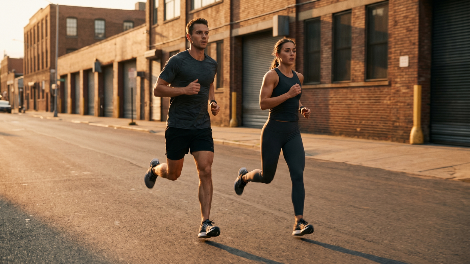 guide to cutting weight couple doing cardio at golden hour how to lose fat without losing muscle
