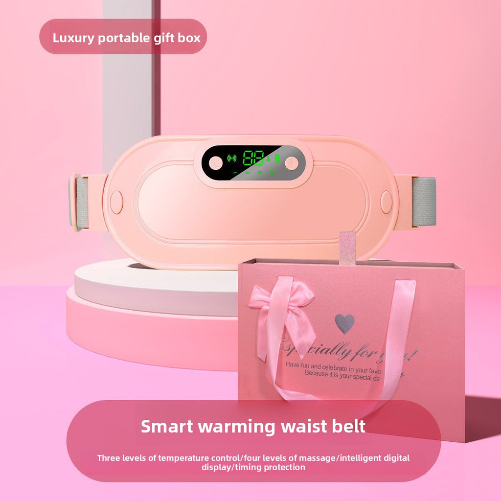 Heating Massage Belt with Vibration and Digital Display