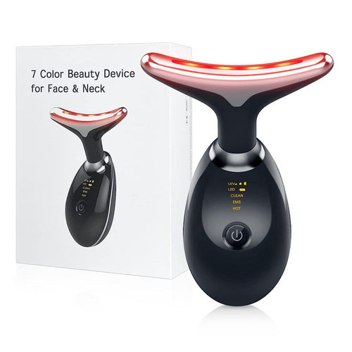 7-in-1 LED Face & Neck Massager | Anti-Aging Skin Tightening Device