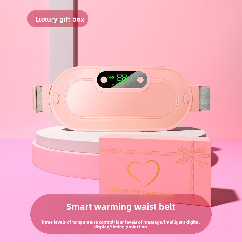 Heating Massage Belt with Vibration and Digital Display