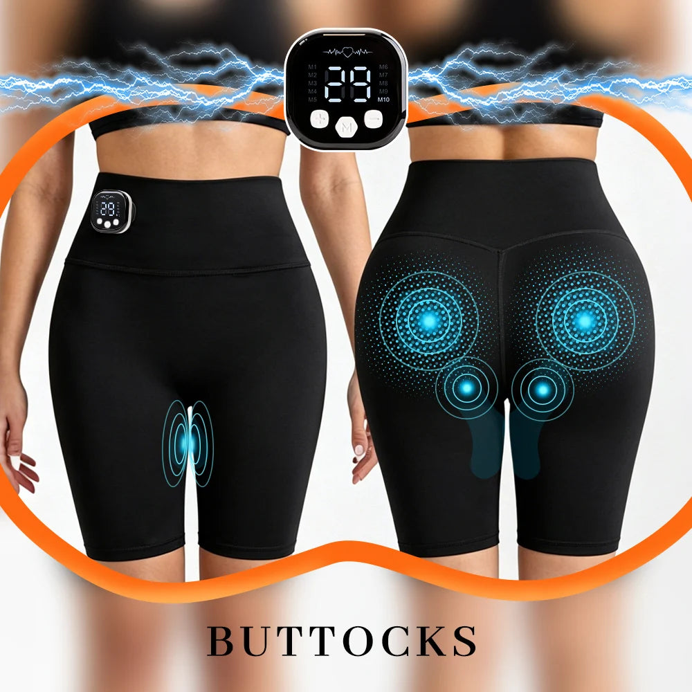 EMS Hip Lifting Intelligent Yoga Power Pants EMS Micro Current Pulse Massager Muscle Stimulation Slimming Shaping Buttocks Tools