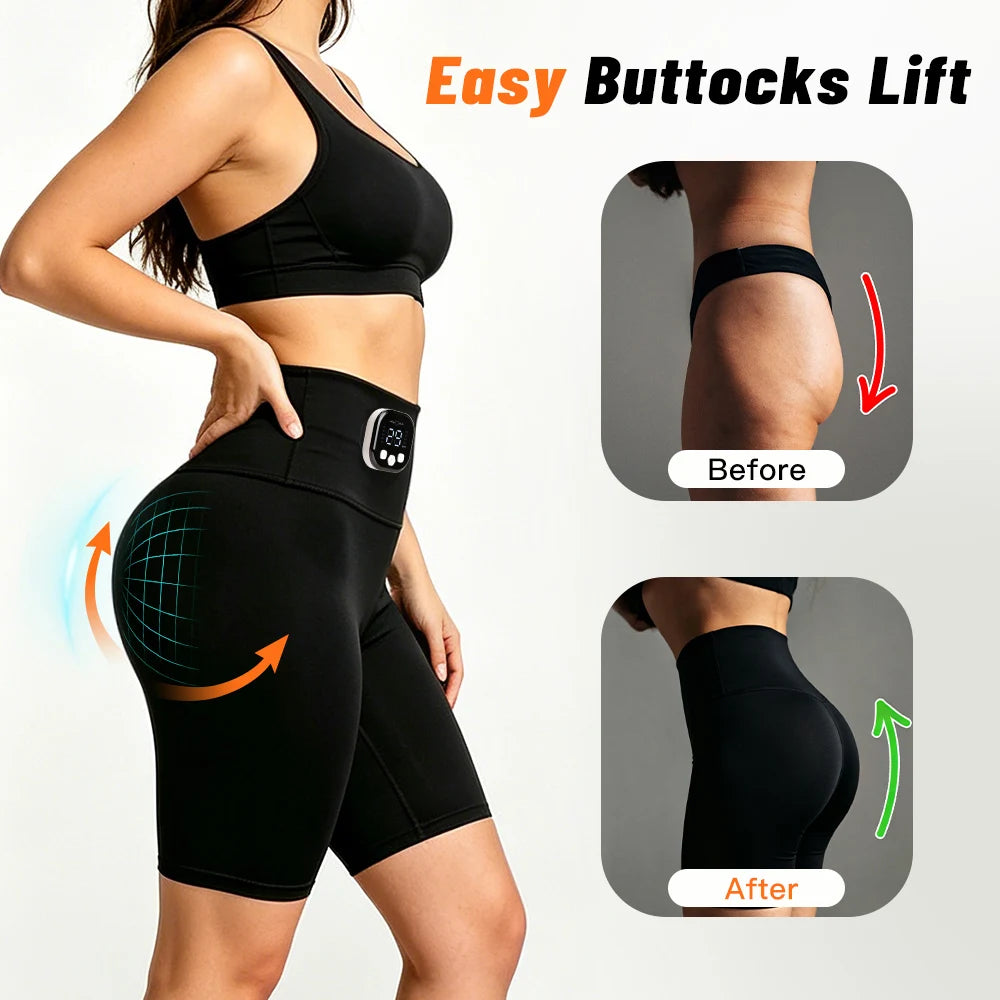 EMS Hip Lifting Intelligent Yoga Power Pants EMS Micro Current Pulse Massager Muscle Stimulation Slimming Shaping Buttocks Tools