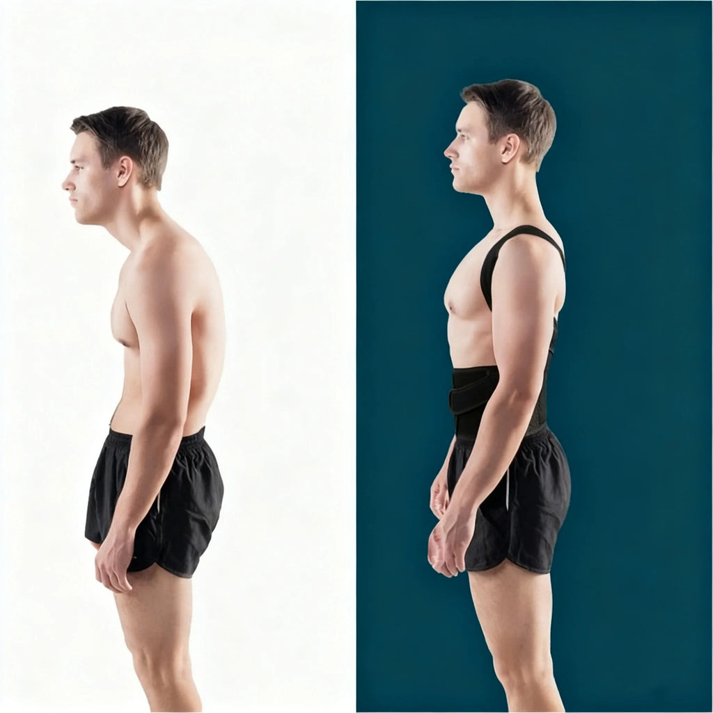 Humpback Prevention Posture Support Belt, Back & Sitting Posture Corrector, Body-Shaping Back Beautifying Belt, Unisex