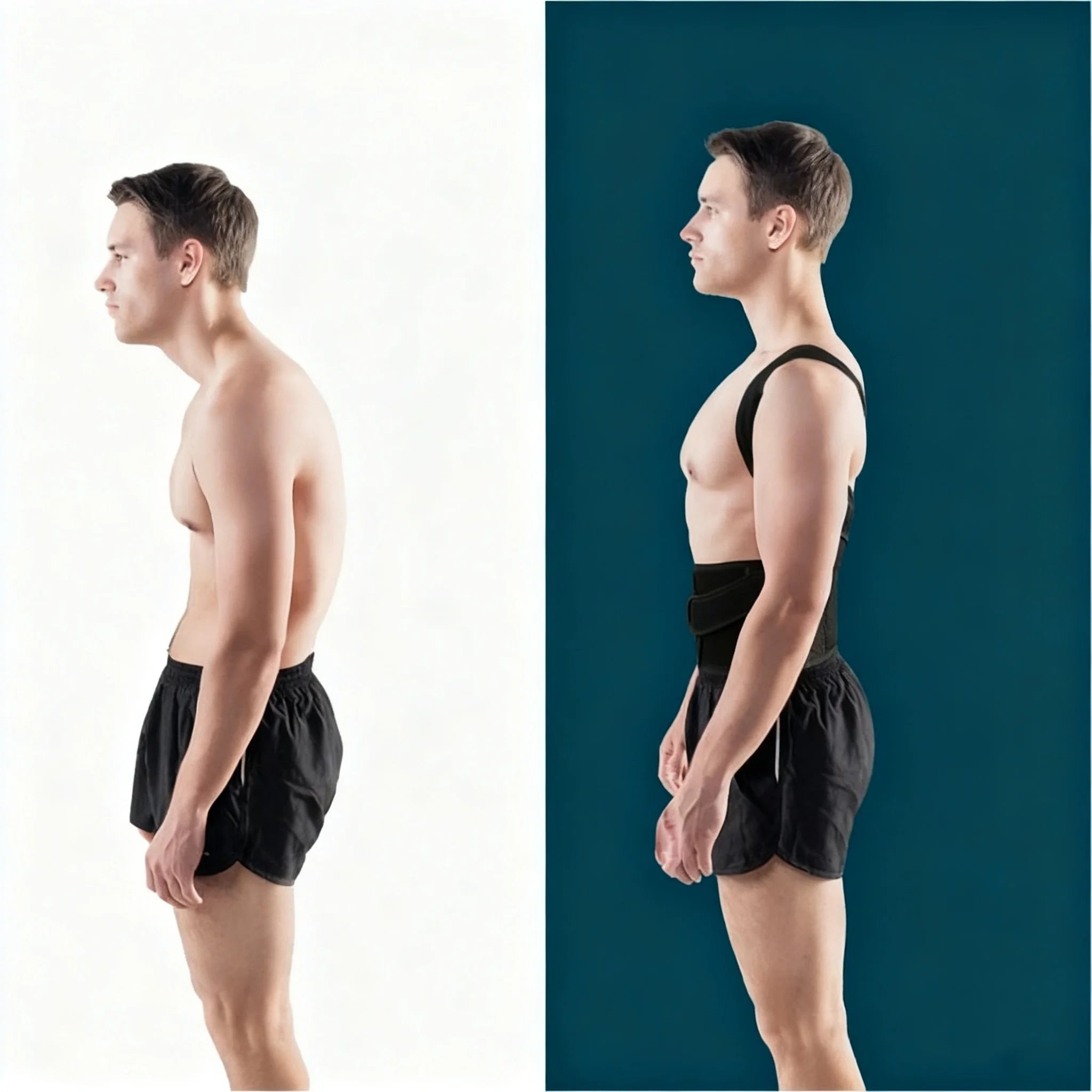 Humpback Prevention Posture Support Belt, Back & Sitting Posture Corrector, Body-Shaping Back Beautifying Belt, Unisex