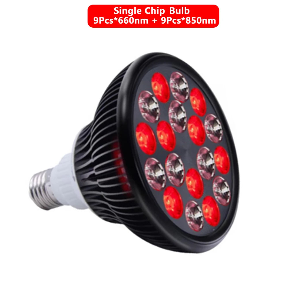 Red Light Therapy Lamp | 18 LED Bulb, Adjustable Tripod Stand