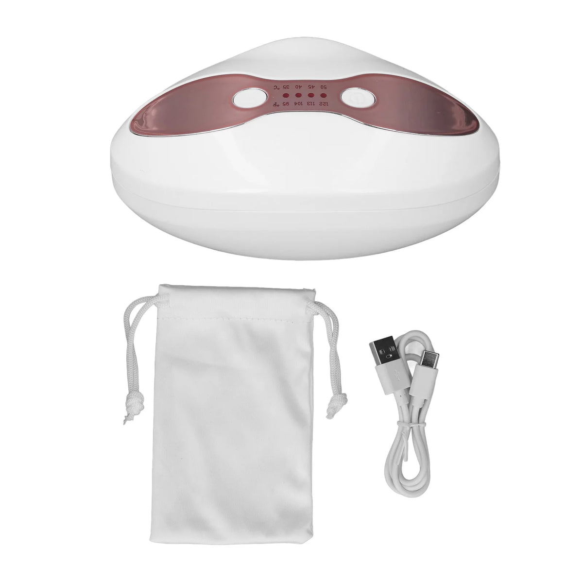 Red LED Light Lip & Eye Care Device | Heated 4-Mode Anti-Aging Tool