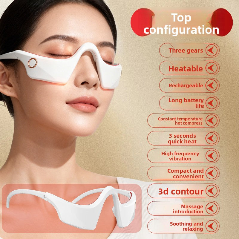 Hot Compress Eye Massager with Vibration