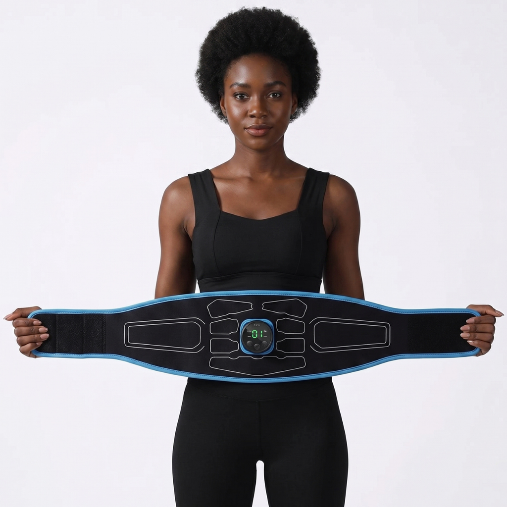 EMS Ab Toning Belt Muscle Stimulator with Control Unit