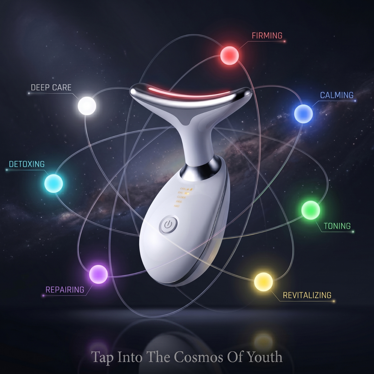 7-in-1 LED Face & Neck Massager | Anti-Aging Skin Tightening Device