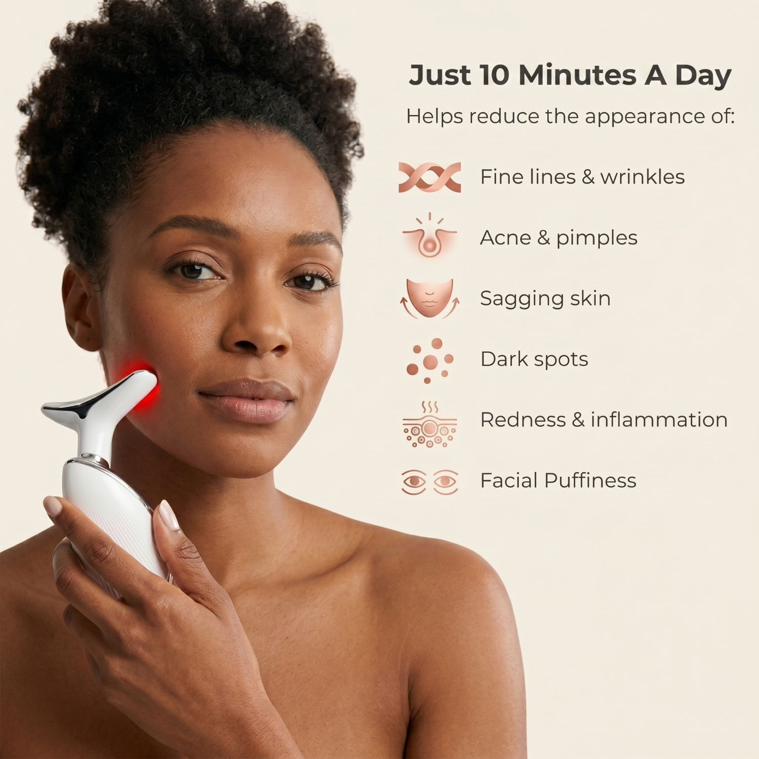 7-in-1 LED Face & Neck Massager | Anti-Aging Skin Tightening Device