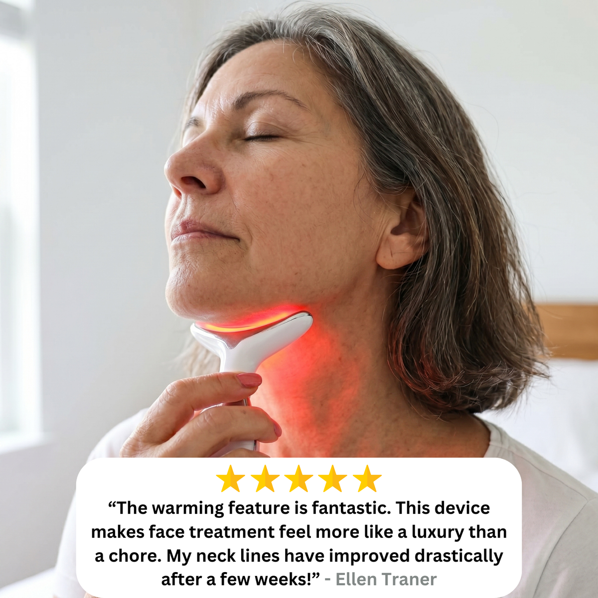 7-in-1 LED Face & Neck Massager | Anti-Aging Skin Tightening Device