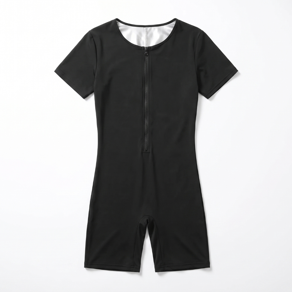 Men's Sauna Compression Suit Sweat Workout Bodysuit