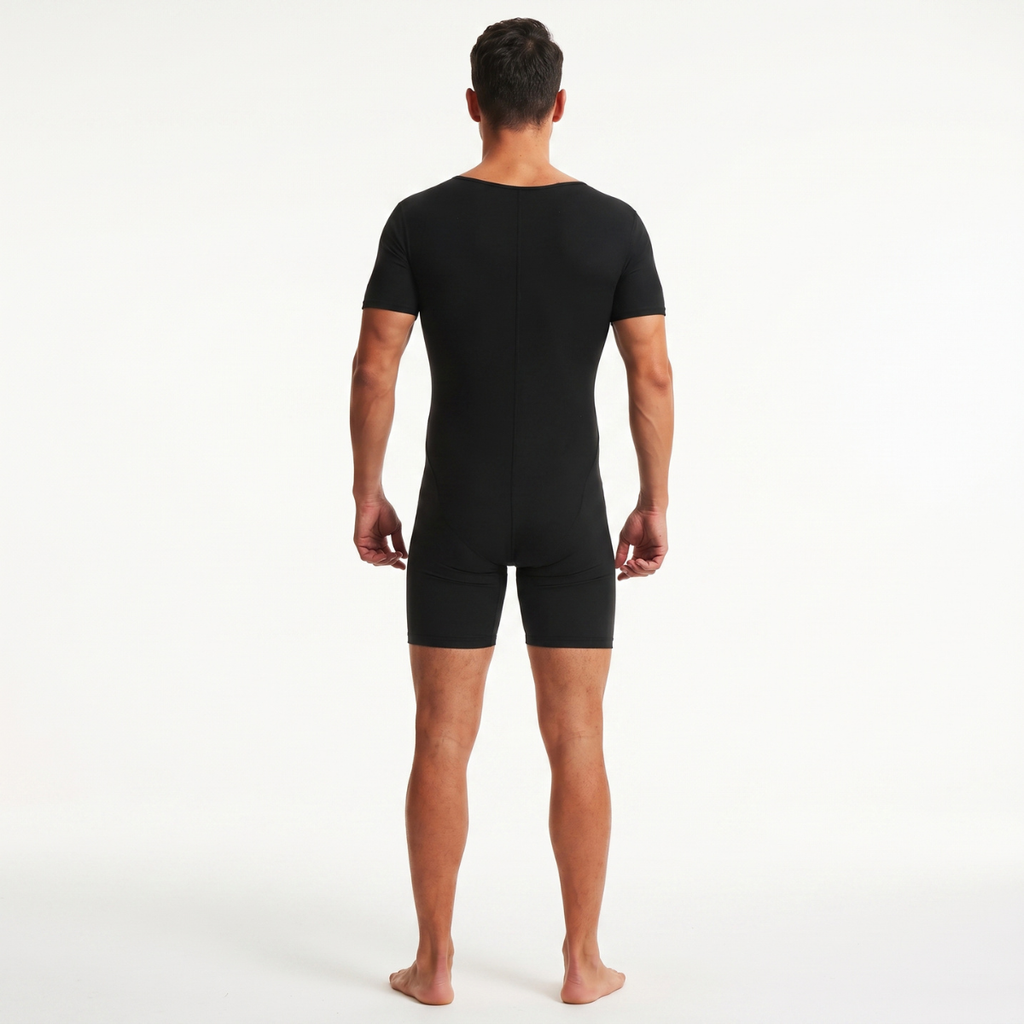 Men's Sauna Compression Suit Sweat Workout Bodysuit