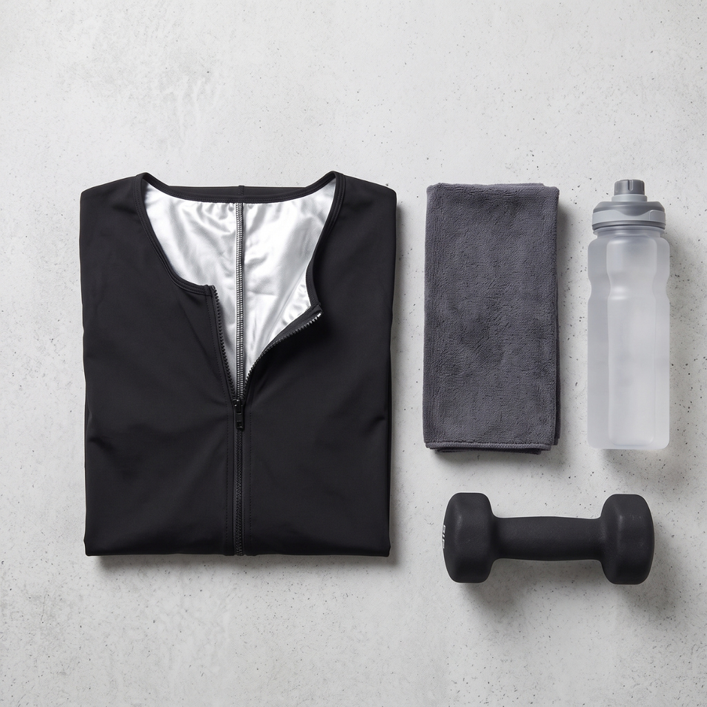 Men's Sauna Compression Suit Sweat Workout Bodysuit