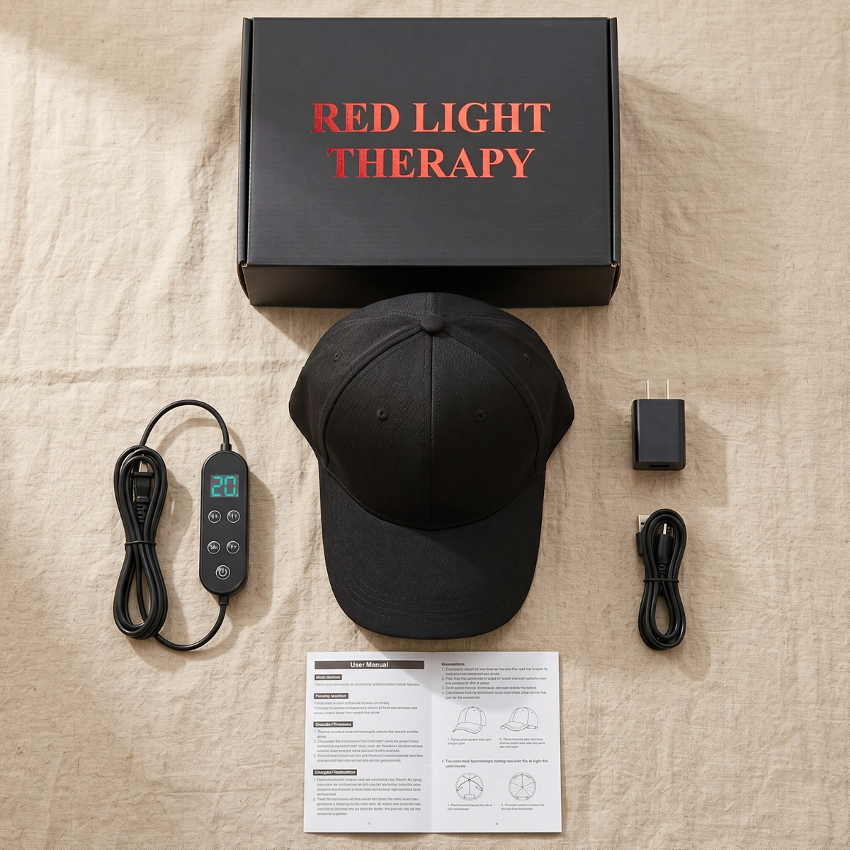 Red Light Therapy Cap: 180 LED Triple-Wavelength Scalp & Hair Wellness Hat