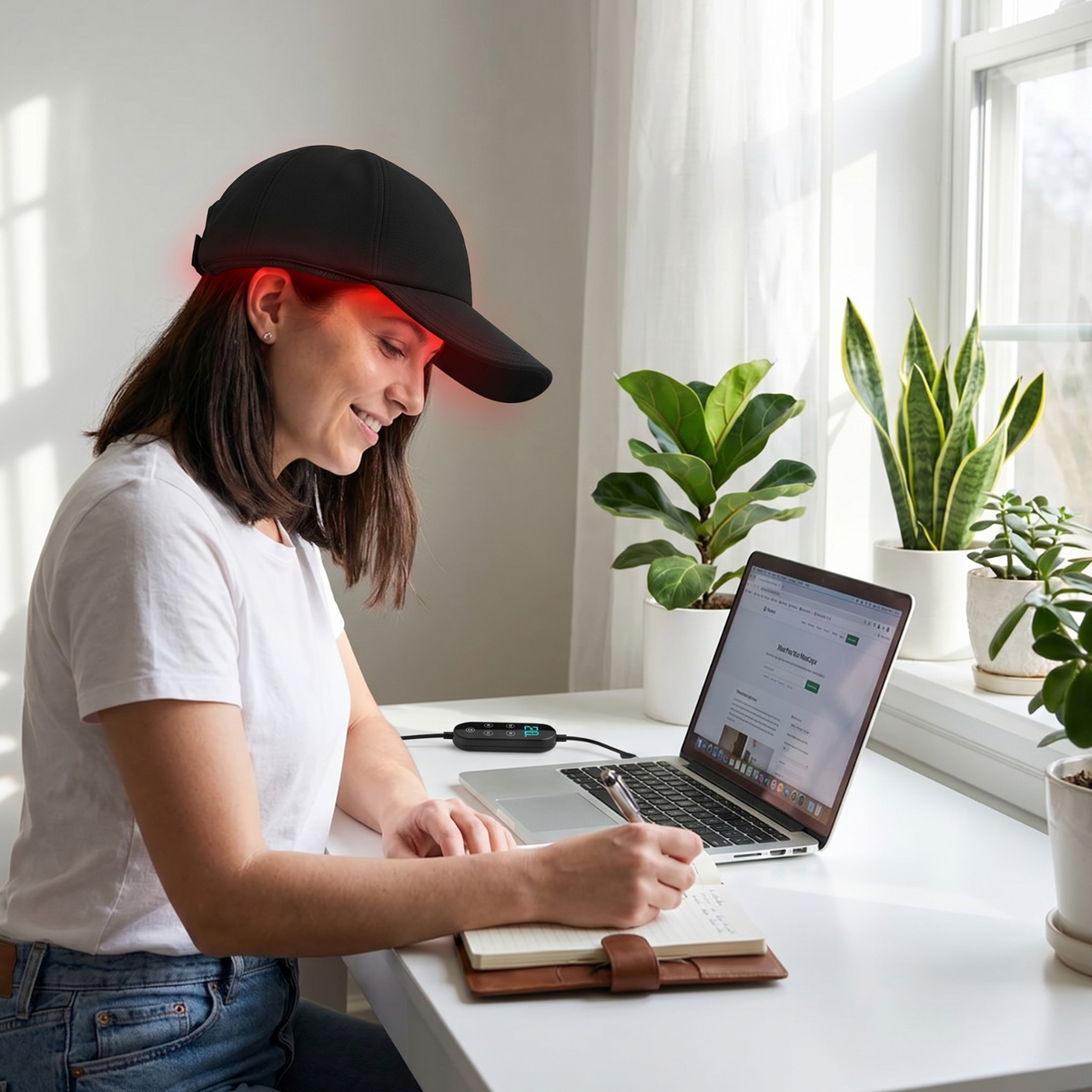 Red Light Therapy Cap: 180 LED Triple-Wavelength Scalp & Hair Wellness Hat
